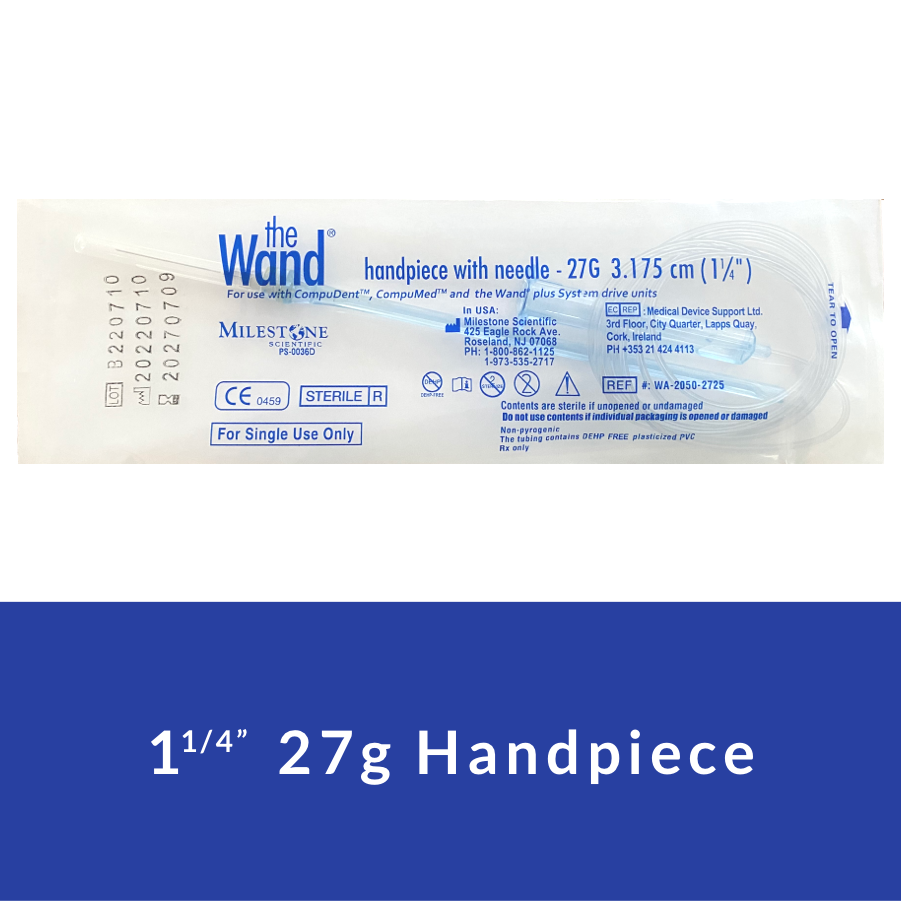 Wand 1 1/4″ 27g Handpiece (Box of 50)